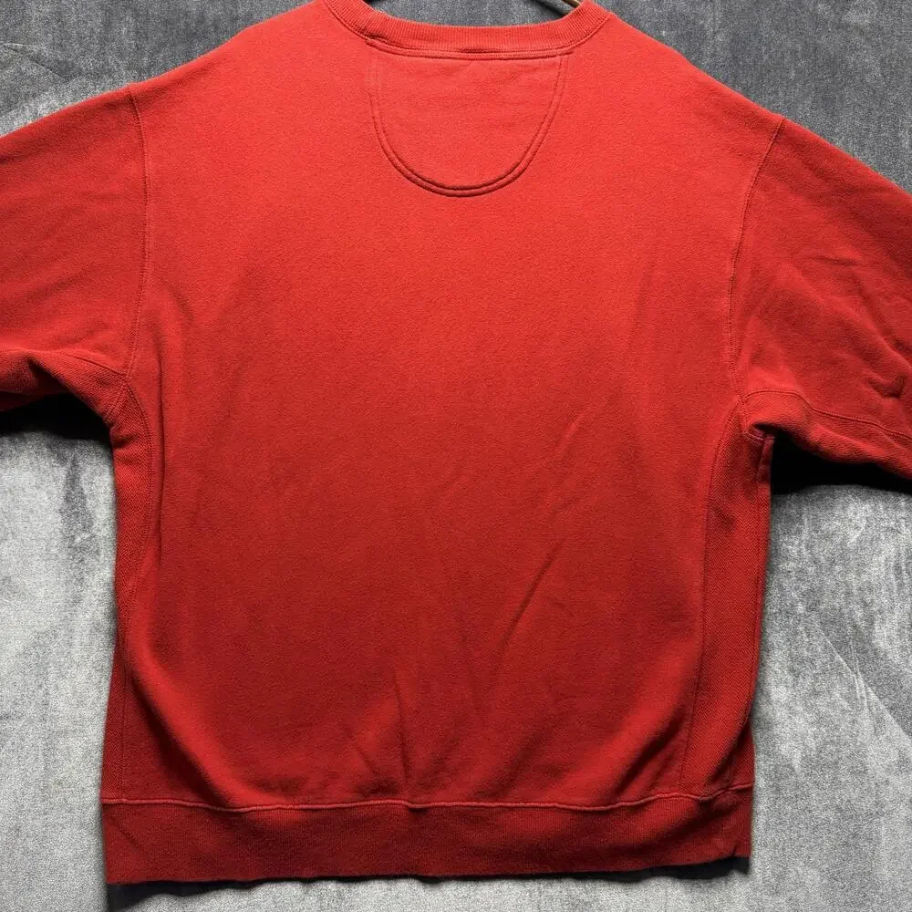 IZOD Sweatshirt Mens XLT Red Fleece Embroidered Logo Pullover Big & Tall